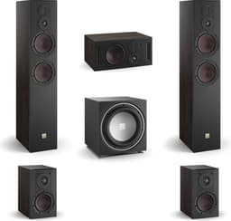 DALI Opticon 6 MK2 - Opticon 1 MK2 - Opticon Vokal MK2 - Dali Sub E12-F (Zwart) - 5.1 Surround bundel - Tabacco Oak — thumbnail 1