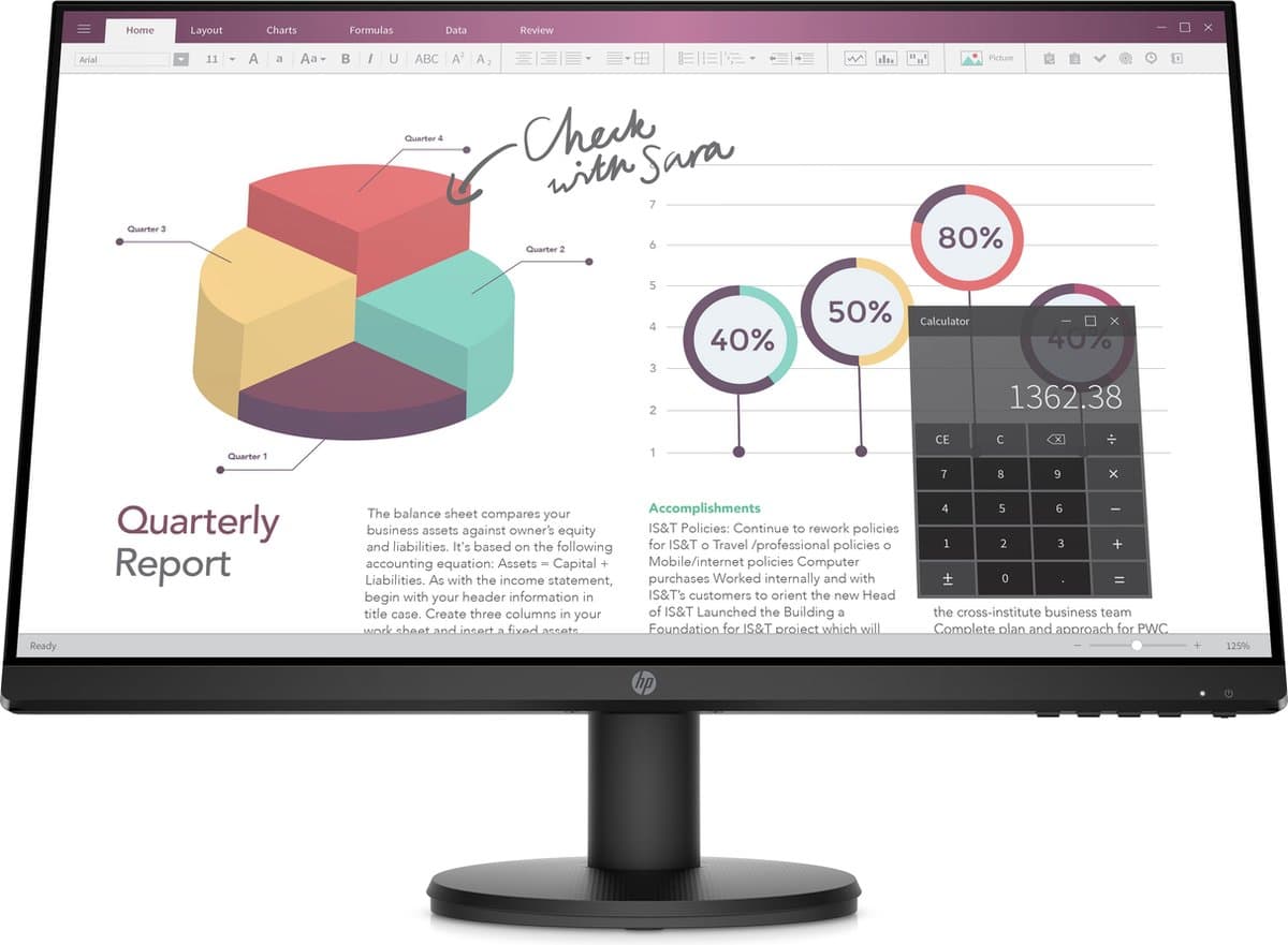 HP P24v G4 - Full HD Monitor - 23.8 inch — afbeelding 1