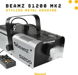 Rookmachine - Beamz S1200 MKII rookmachine 1200W met timer en regelbare output — thumbnail 5