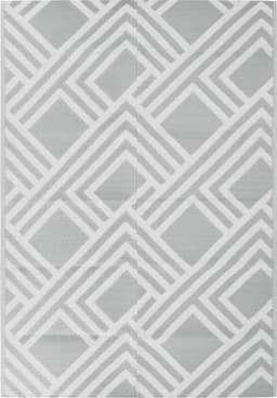vidaXL - Buitenkleed - ARAKIL - 160x230 - cm - PP - grijs — thumbnail 1