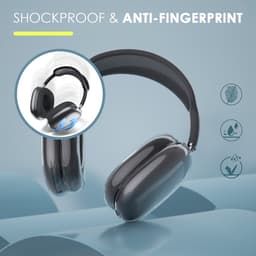 Ainy - Transparante Cover Accessoires - Koptelefoon hoes geschikt voor Apple Airpods Max | 3in1 case set hoesjes, hoofdband en oorkussens | Set van 5 stuks binnen- en buitenkant volledige bescherming — thumbnail 4