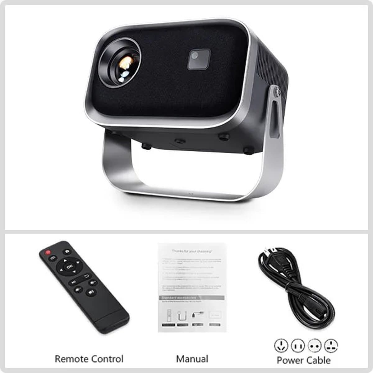 Overeem products mini beamer - thuisbioscoop - 4k beeldkwaliteit - wifi - met afstandbediening — afbeelding 1