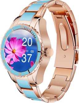 Darenci Smartwatch Timeless - Smartwatch dames - Smartwatch Heren - Horloges voor mannen en vrouwen - Horloge - Activity tracker - Stappenteller - Bloeddrukmeter - Hartslagmeter - Blauw — thumbnail 1