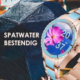 Darenci Smartwatch Timeless - Smartwatch dames - Smartwatch Heren - Horloges voor mannen en vrouwen - Horloge - Activity tracker - Stappenteller - Bloeddrukmeter - Hartslagmeter - Blauw — thumbnail 5