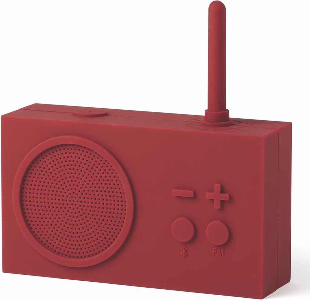 Lexon Tykho 3 FM badkamerradio Donkerrood - Bluetoothspeaker — afbeelding 1