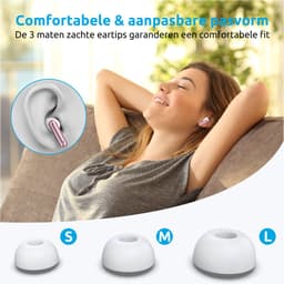 PrimeSound Sky Pro Draadloze Oordopjes - Active Noise Cancelling - LED Display - Bluetooth 5.3 - Rosé Goud — thumbnail 4