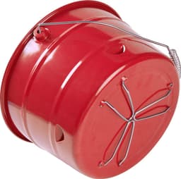 Uten Emmer mini bbq houtskool - Barbecue houtskool - Houtskoolbarbecues - Camping barbecues- Barbeque - Grilloppervlak (L x B) 27.5 x 27.5 cm - Rood — thumbnail 5