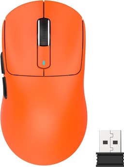 ATTACK SHARK Draadloze Gaming Muis - Wired/2.4G/BT5.4 - Lichtgewicht 49G - PAW3395 - 26000DPI - Oranje — thumbnail 1