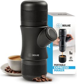 camping koffiezetapparaat - draagbare koffiemachine - draagbare espressomachine - camping koffiezetter - makkelijk in gebruik - portable coffee maker — thumbnail 1