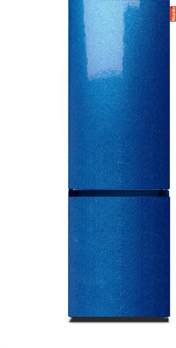 NUNKI LARGECOMBINF-FBMET Combi Bottom Koelkast, D, 182+71l, Blue Metalic Gloss Front — afbeelding 1