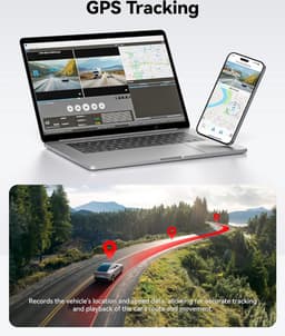 DiverseGoods 4K Dashcam Autocamera met WiFi en GPS Autocamera, Dash CAM 3.18" IPS Scherm, 170° Groothoek, Nachtzicht, Loop Recording, G-sensor, Parkeermonitor, 256GB MAX — thumbnail 2