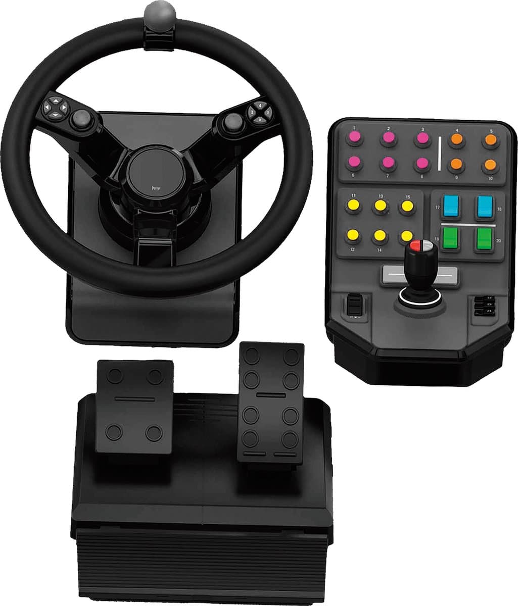 Logitech G Saitek - Farming Simulator Controller - Heavy Equipment bundel - Geschikt voor PC & Mac - Zwart — afbeelding 1