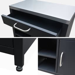 sweeek - Stalen buitenkeuken 1 lade en 1 deur, 80 cm breed — thumbnail 3