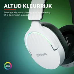 Trust GXT 491W Fayzo - Gaming Headset - Draadloos - 7.1 Surround Sound - Over-ear - Wit — thumbnail 4