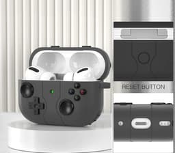 Ainy - PRO Siliconen Gaming PC Controller Hoesje met sleutelhanger - Geschikt voor Apple Airpods Pro 2 / Pro 1 | case met keycord | schokbestendig | Uitsparing voor oplaadpoort & draadloos opladen ondersteund — thumbnail 4