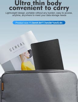 Externe Harde schijf 1 TB - Ultra Dun - HDD geheugen - Harde schijf 1 TB - Externe - Blauw — thumbnail 2