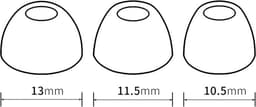 Somstyle Vervangende Oordopjes Set Geschikt Voor JBL Tune 230 NC TWS / T230NC - Maat S, M & L - Siliconen - 6 Stuks - Blauw — thumbnail 2