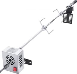 speenvarkensgrill lamsgrill 100,6 cm, 12 kg RVS rotisserie spit braadgrill 9 W, lamsgrill BBQ grill grillwagen barbecue, grote spitgrill geschikt voor kalkoen, ham, etc. — thumbnail 1