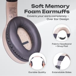 PowerLocus P19 Bluetooth Koptelefoon - Koptelefoon Draadloos - tot 70 Uur Speeltijd en met Aux Kabel - Over Ear Hoofdtelefoon - 3 EQ-Modi - Met Draagtas – Asfalt Grijs — thumbnail 5