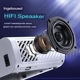 Mini beamer - Mini projector - Mini beamer smartphone - Mini beamer met wifi en bluetooth — thumbnail 4