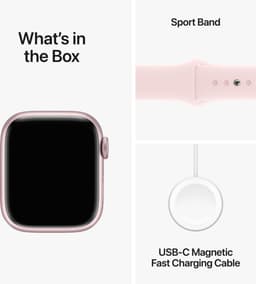 Apple Watch Series 9 - 41mm - Roze Aluminium Case with Roze Sport Band - S/M — thumbnail 4