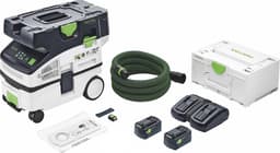 Festool CTLC MINI I-Basic accu mobiele stofafzuiger 36 V ( 2x 18 V ) stofklasse L + 2x accu 5.0 Ah + dubbele lader + systainer — thumbnail 2