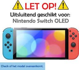 Hoes Geschikt voor Nintendo Switch OLED Case Hoesje Met Screenprotector - Bescherm Hoes Geschikt voor Nintendo Switch OLED Hoes Hard Cover - Roze — thumbnail 2