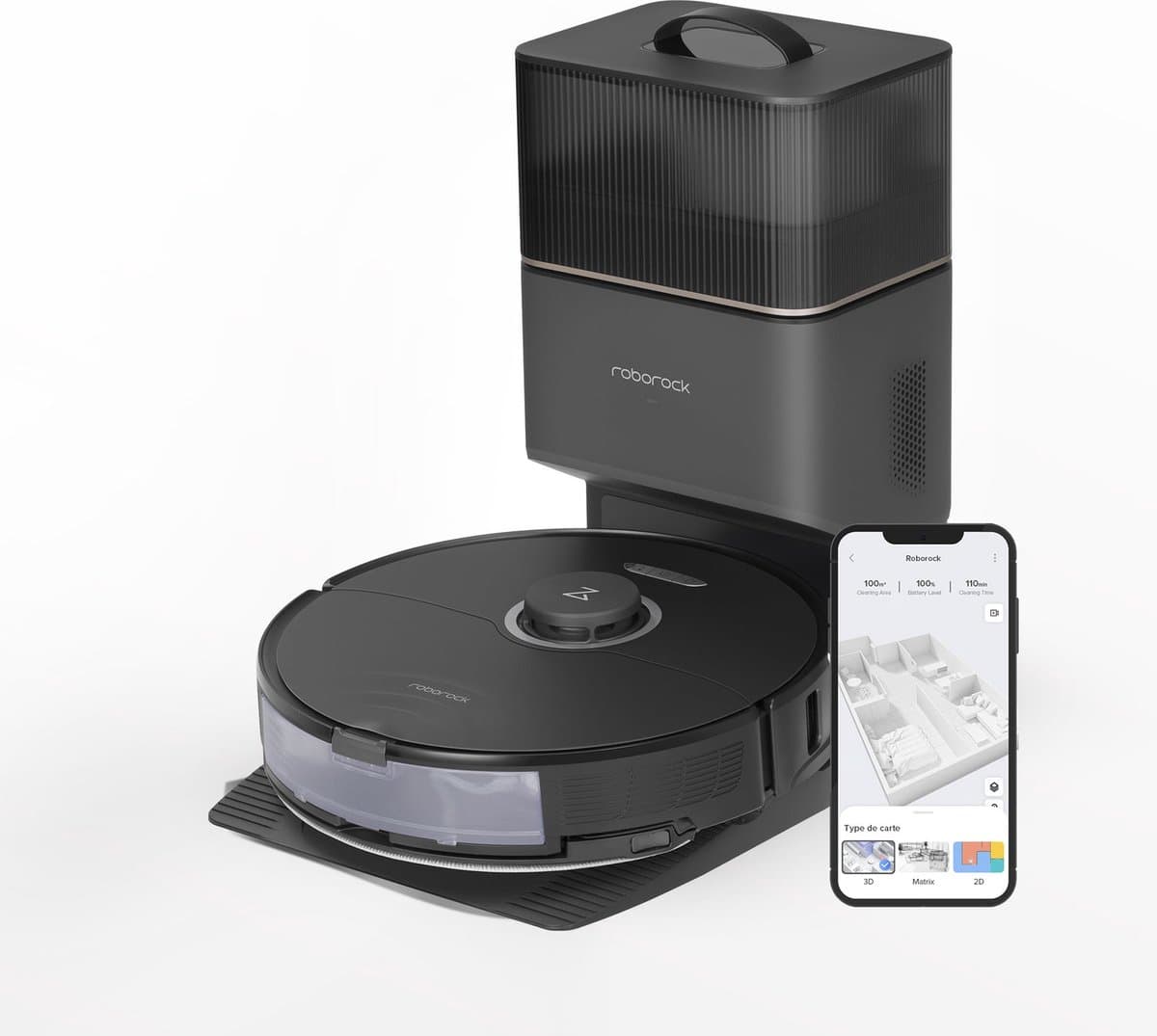 Roborock S8+ robotstofzuiger met dweilfunctie — afbeelding 1