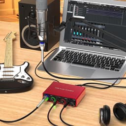 NÖRDIC SGM-225 USB Audio-interface - USB-C - XLR/1/4 - 24bit - 192kHz - Rood — thumbnail 4