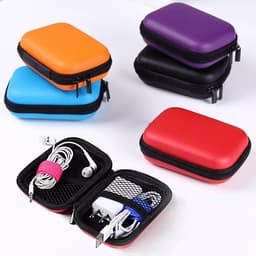 Opberg hoesje - Hard Case - Etui - Organizer - Sleutels - Oordopjes - Laadkabels - USB - Geld - Opbergen - Groen — thumbnail 4