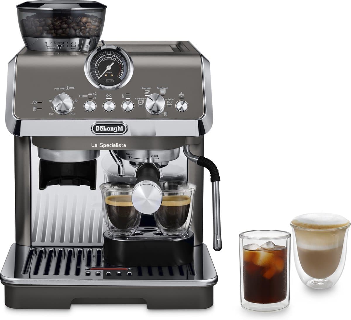De'Longhi La Specialista Arte Evo EC9255.T - Pistonmachine met bonenmaler - Cold Brew - Titanium — afbeelding 1