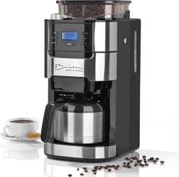Barista Filterkoffiezetapparaat met Bonenmaler – Warmhoudfunctie, 24-uurs Timer, Permanent Filter – 10 Kopjes – Voor Bonen en Gemalen Koffie – Roestvrij Staal/Zwart — thumbnail 2
