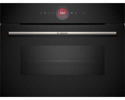 Bosch CMG7241B2 - Serie 8 - Compacte inbouwoven met magnetron - 60 cm x 45 cm - Air Fry-functie: voor perfect - Eenvoudige reiniging - Home Connect en gezonde gefrituurde gerechten