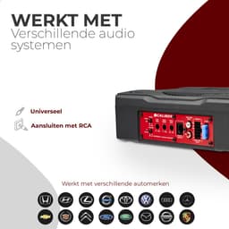 Caliber Subwoofer Auto Met Versterker - 500W Piekvermogen - Actieve Subwoofer - Underseat Subwoofer - 8 Inch Subwoofer — thumbnail 5