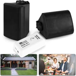 Buiten speakers - Power Dynamics BT10 versterker met Bluetooth en 4'' zwarte speakers — thumbnail 1