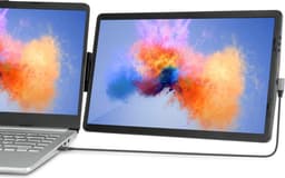 Portable Monitor Slim 14.1" - Full HD Extra scherm laptop met USB-C & HDMI - Draagbare monitor - Plug & Play - Incl. Beschermhoes — thumbnail 1