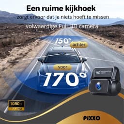 PiXXO Pro 4K Dashcam met Voor & Achtercamera – Ultra HD 2160P - Nachtzicht - Parkeerbewaking - GPS - WiFi - 64GB SD – Voor Auto, Bus & Camper — thumbnail 4