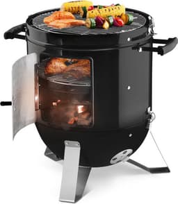 GRILLMEISTER Rookoven Ø40 cm - smoker - smoker bbq - bbq houtskool - bbq set - rookkast - rookton — thumbnail 2