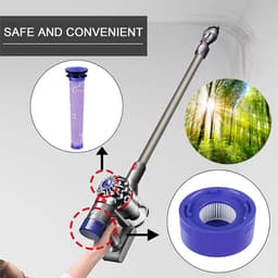 XL Set HEPA Pre- & Post Filter geschikt voor Dyson V7, V8 96747801 Accessoires Vervanging DC58, DC59, DC61, DC74 — thumbnail 3