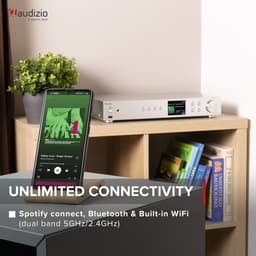 DAB tuner - Audizio Adria - DAB radio met Bluetooth, internetradio en Spotify Connect - Zilver — thumbnail 2