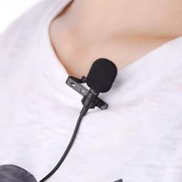Microfoon voor iPad, iPhone en Android smartphones - 3.5mm Aansluiting met Lavalier Lapel Clip - Mic Recording - 150 cm Label Lengte — thumbnail 3