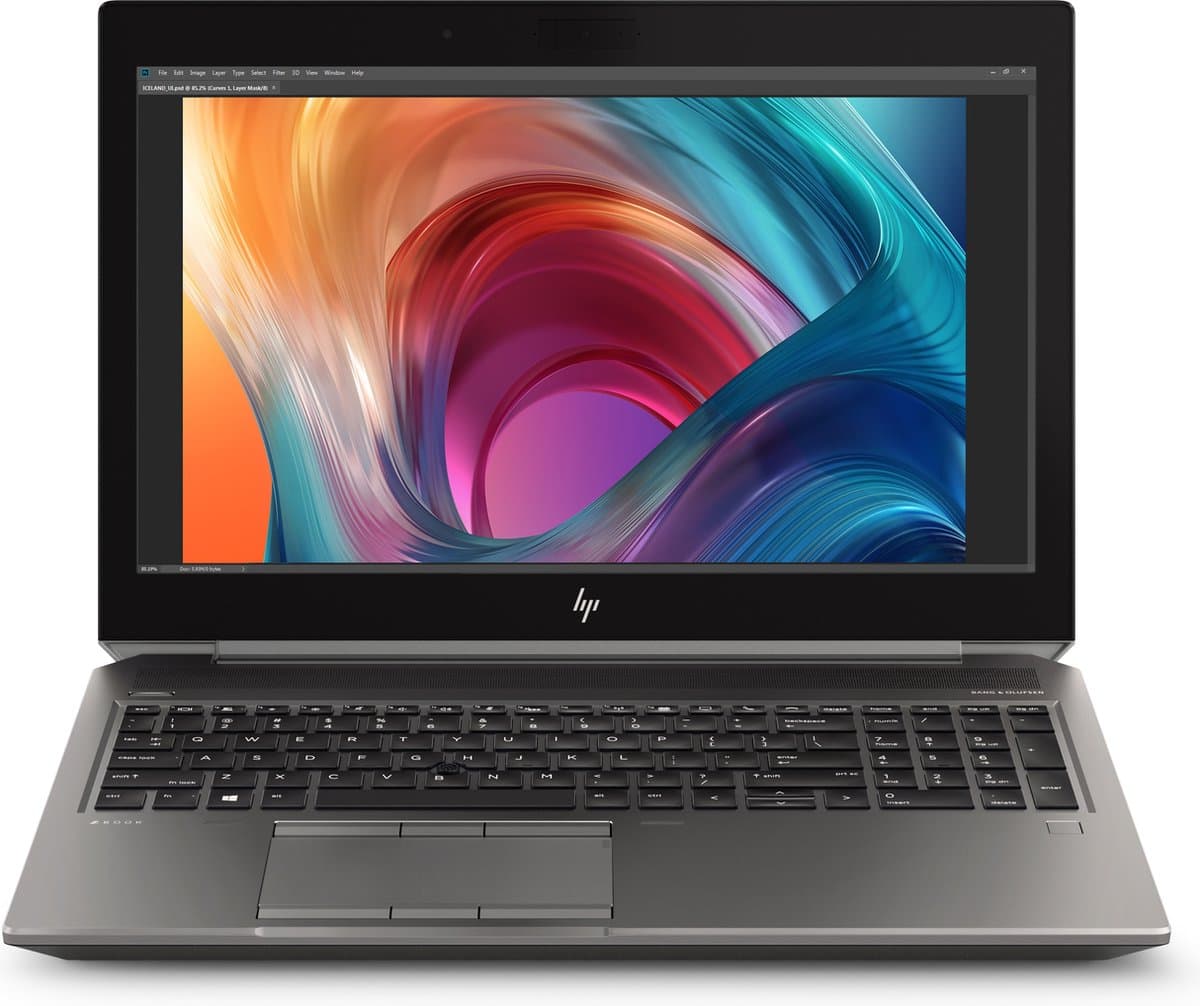 HP ZBook 15 G6 | Intel Core i7 | NVIDIA T2000 | 39.6 (15.6″) | 512 GB SSD | 16 GB DDR4 | US | WiFi | Windows 11 Pro — afbeelding 1
