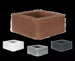 Intergard Barbecue beton houtskool bbq verlengstuk grijs 30x30x35cm — thumbnail 2