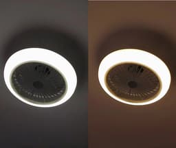 Plafondlamp Met Ventilator En Dimmer - Met Afstandsbediening - 3 Standen Ventilator - Woonkamerlamp - Moderne lamp - 45cm — thumbnail 5