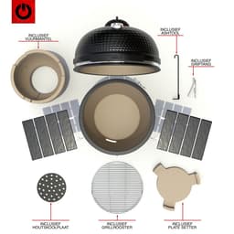 VOLT! BBQ 24 Inch - Houtskoolbarbecues - Ø63cm - Luxe Afwerking — thumbnail 5