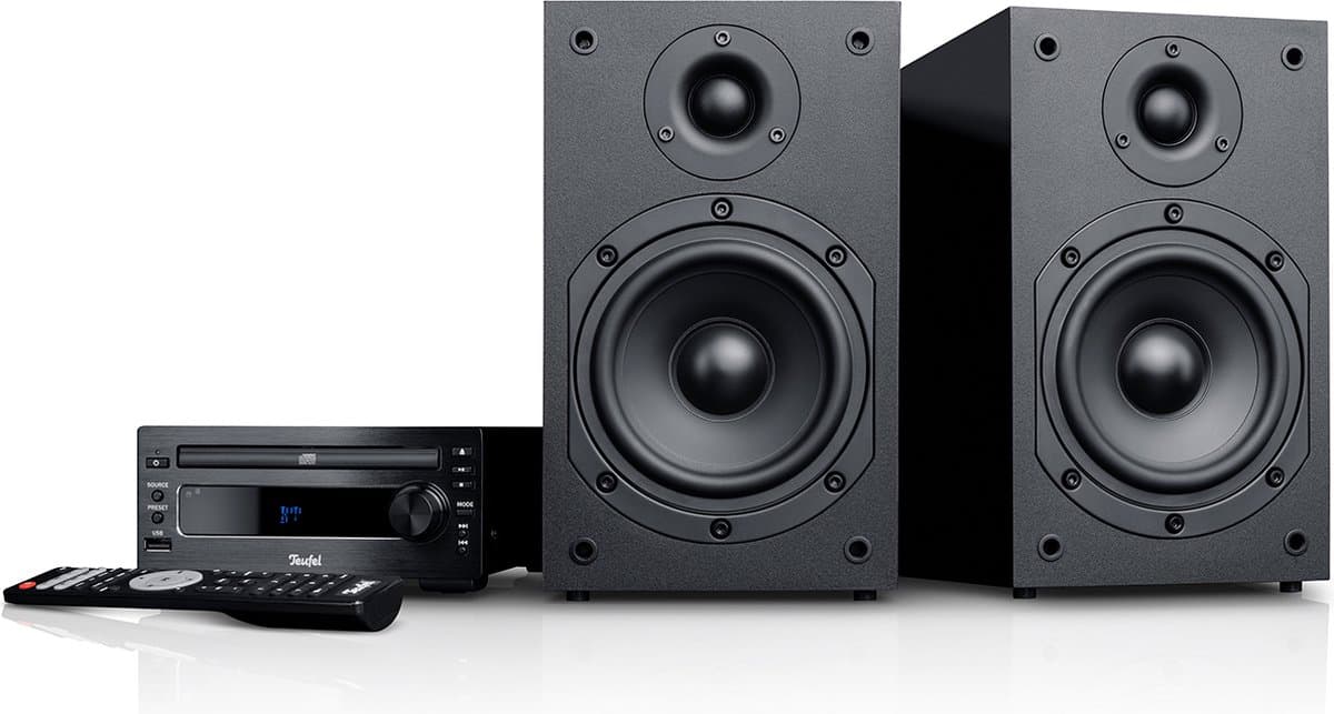 Teufel KOMBO 11 - Micro stereo-installatie - Hifi-sound - DAB+ radio - Cd-speler - Bluetooth - zwart — afbeelding 1