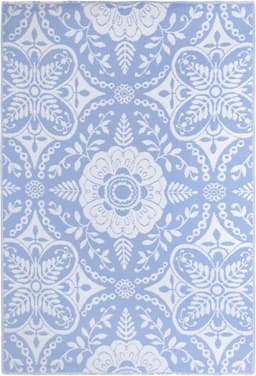 vidaXL - Buitenkleed - ARAKIL - 190x290 - cm - PP - babyblauw — thumbnail 1