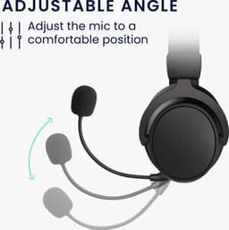 kwmobile microfoon voor gaming headset - geschikt voor Kingston HyperX Cloud III - 10 cm - In zwart — thumbnail 2