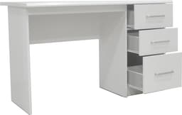 Bureau 120 cm met lades – compact wit bureau met opbergruimte — thumbnail 3