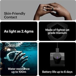 ULTRAHUMAN Ring AIR – Smart Ring | Geen maandabonnement | Bepaal eerst de juiste maat met de Sizing Kit | Slaaptracker - Hartslagmeter - Fitnesstracker – Air Gold – Size 6 — thumbnail 5
